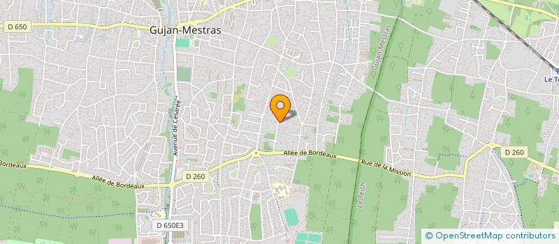 localisation de l'entreprise HOLDING FAURIE GESTION  GUJAN-MESTRAS