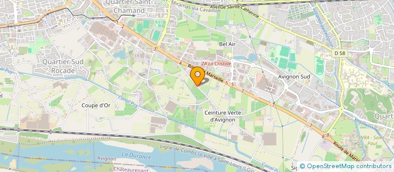 localisation de l'entreprise HOLDING FB INVEST  AVIGNON