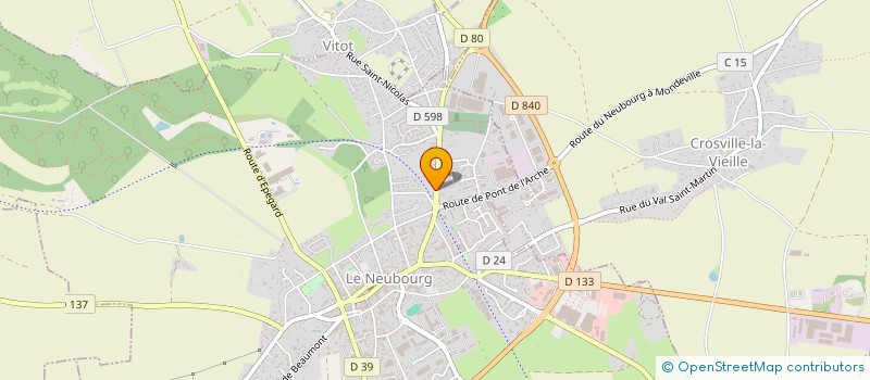 localisation de l'entreprise HOLDING FERAL  LE NEUBOURG