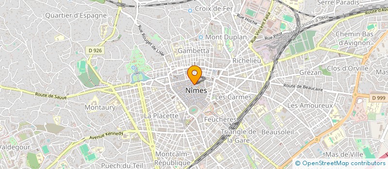 localisation de l'entreprise HOLDING FERLET  NIMES