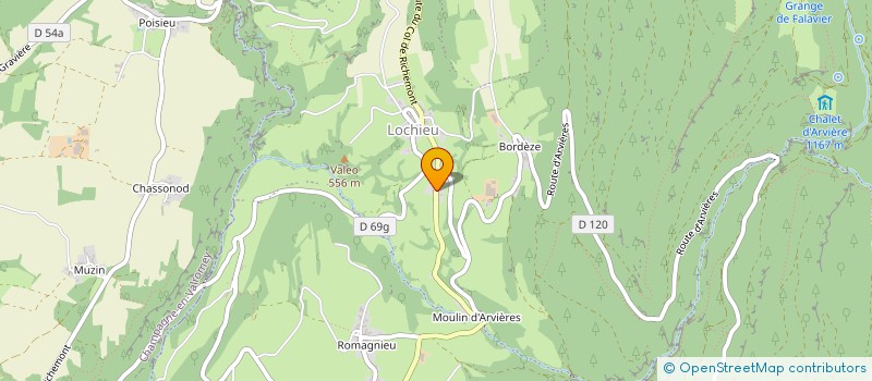 localisation de l'entreprise HOLDING FG  ARVIERE-EN-VALROMEY