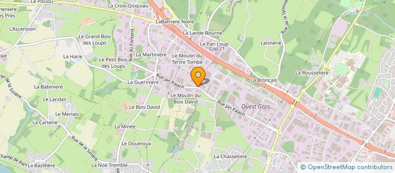 localisation de l'entreprise HOLDING FIDAN à COUERON