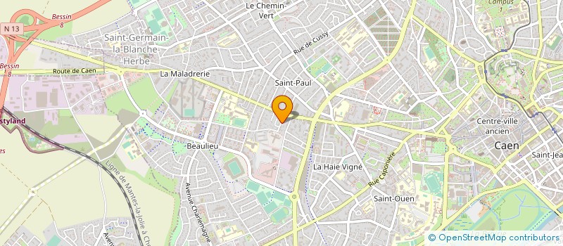 localisation de l'entreprise HOLDING FINANCIAL G à CAEN