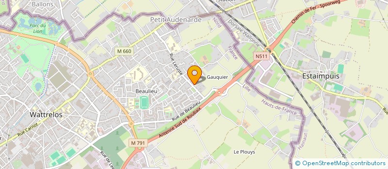 localisation de l'entreprise HOLDING FINANCIERE 2S.N à WATTRELOS