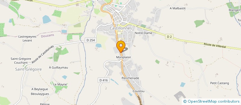 localisation de l'entreprise HOLDING FINANCIERE APM  CASTILLONNES