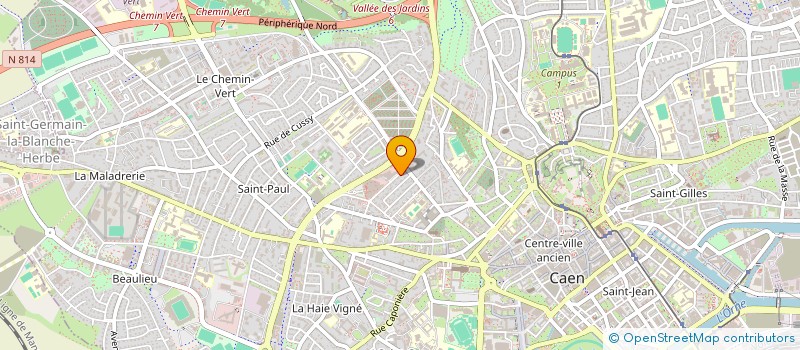 localisation de l'entreprise HOLDING FINANCIERE BANET à CAEN