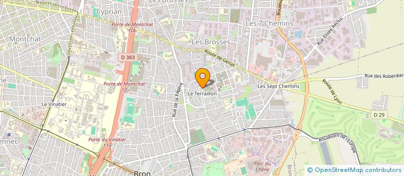 localisation de l'entreprise HOLDING FINANCIERE DE BRON H.F.B. à BRON