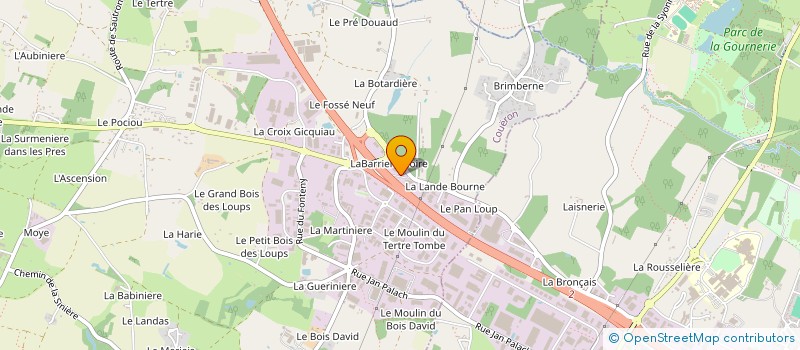 localisation de l'entreprise HOLDING FINANCIERE DE CONSTRUCTIONS à COUERON