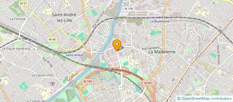 localisation de l'entreprise HOLDING FINANCIERE DOUBLET à LA MADELEINE