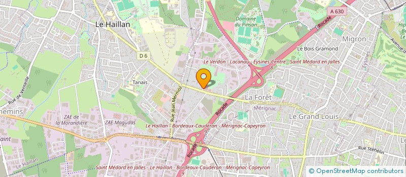 localisation de l'entreprise HOLDING FINANCIERE DV  EYSINES