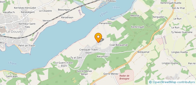 localisation de l'entreprise HOLDING FINANCIERE ECK  LA FORET FOUESNANT