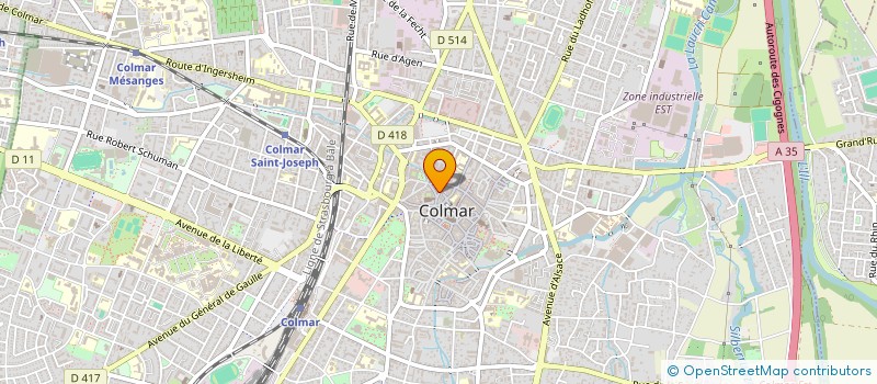 localisation de l'entreprise HOLDING FINANCIERE LEQUIEN à COLMAR