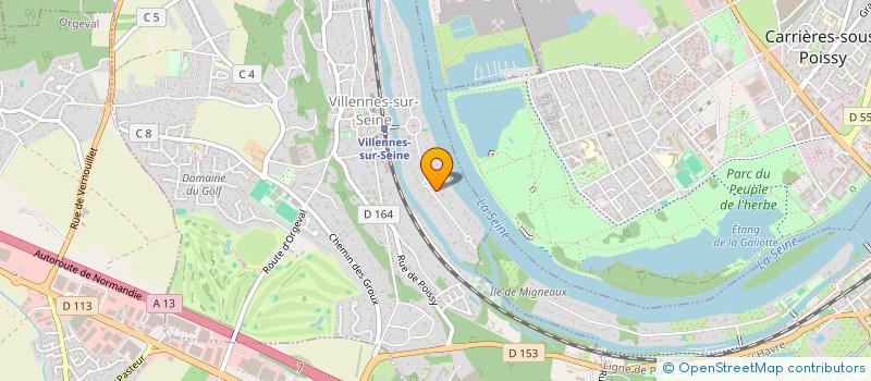 localisation de l'entreprise HOLDING FINANCIERE MAJEC INVEST  VILLENNES-SUR-SEINE