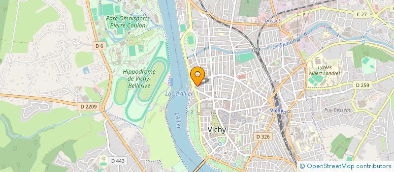 localisation de l'entreprise HOLDING FINANCIERE MVS à VICHY