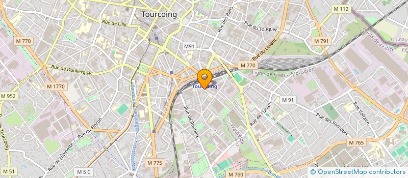 localisation de l'entreprise HOLDING FINANCIERE SCF  TOURCOING