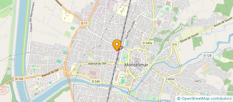 localisation de l'entreprise HOLDING FIZET  MONTELIMAR