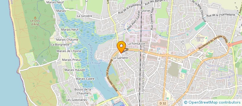 localisation de l'entreprise HOLDING FJ à LES SABLES D'OLONNE