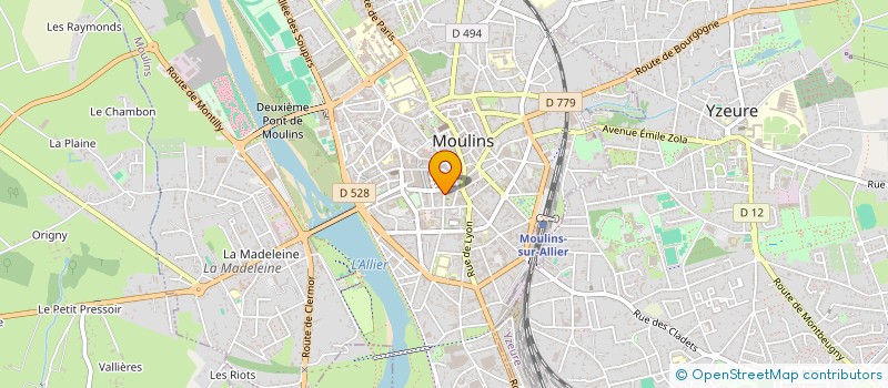 localisation de l'entreprise HOLDING FLC  MOULINS