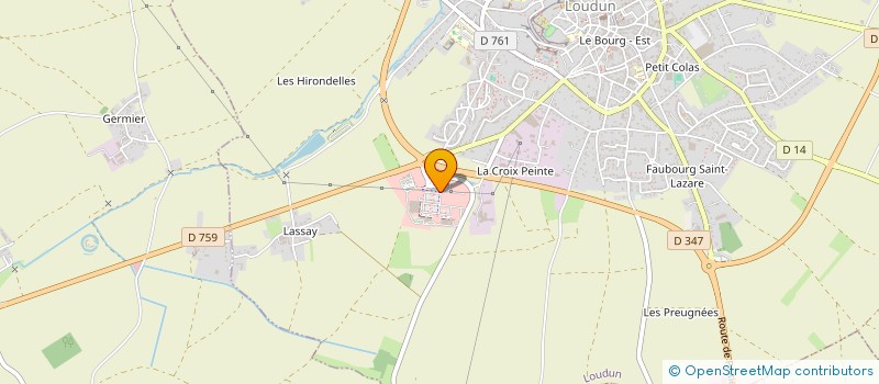 localisation de l'entreprise HOLDING FLC  LOUDUN