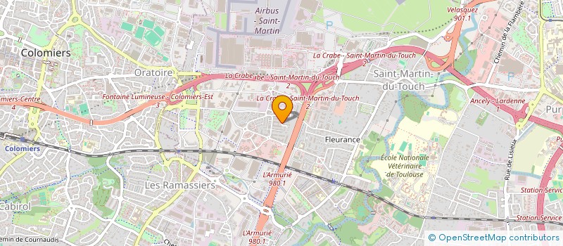 localisation de l'entreprise HOLDING FLO  TOULOUSE