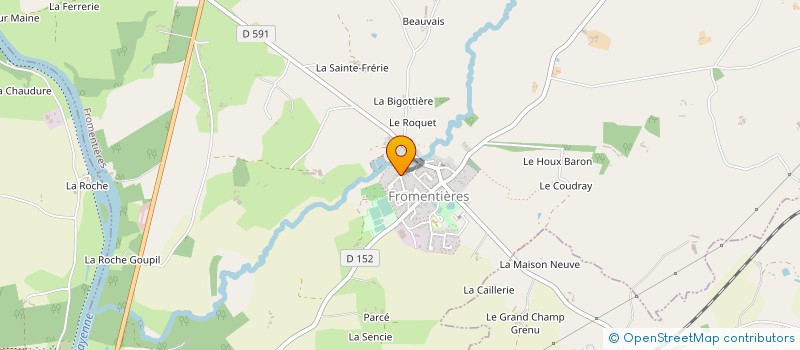 localisation de l'entreprise HOLDING FLON  LA ROCHE-NEUVILLE