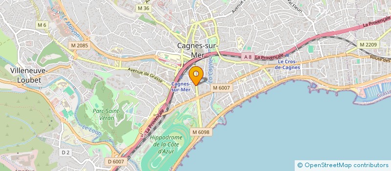 localisation de l'entreprise HOLDING FLORENT ALBANO  CAGNES-SUR-MER