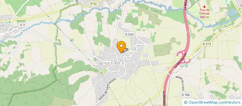 localisation de l'entreprise HOLDING FLORIAN VOUTE - EN ABREGE HFV  LE CREST