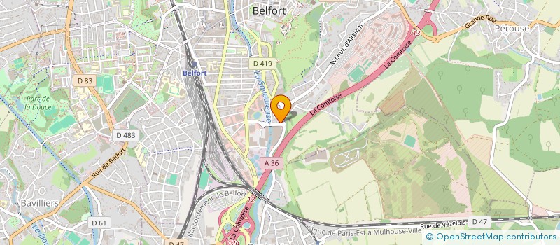 localisation de l'entreprise HOLDING FM à BELFORT