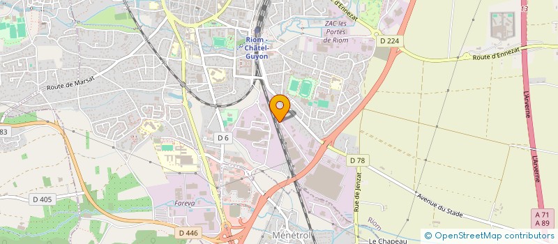 localisation de l'entreprise HOLDING FM  RIOM