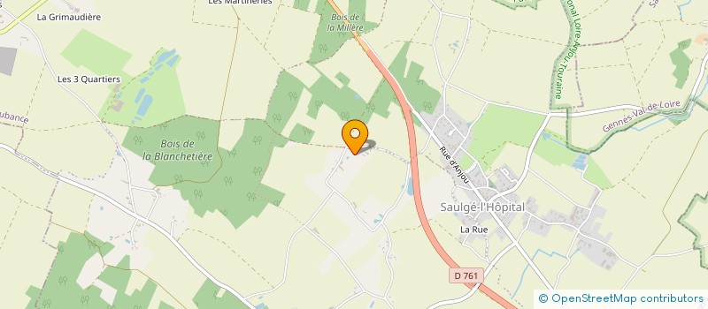 localisation de l'entreprise HOLDING FONCIERE BIOTTEAU  LES GARENNES SUR LOIRE