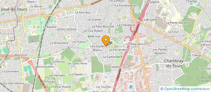 localisation de l'entreprise HOLDING FONTAINE BLANCHE  CHAMBRAY-LES-TOURS