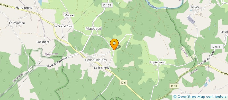 localisation de l'entreprise HOLDING FORESTIER MCV à EYMOUTHIERS