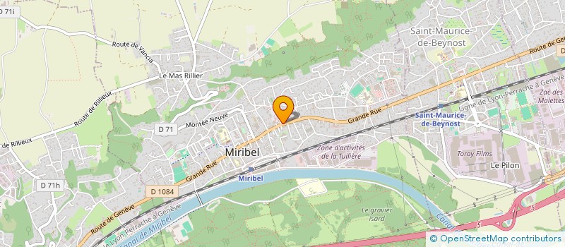 localisation de l'entreprise HOLDING FORTIER TA  MIRIBEL