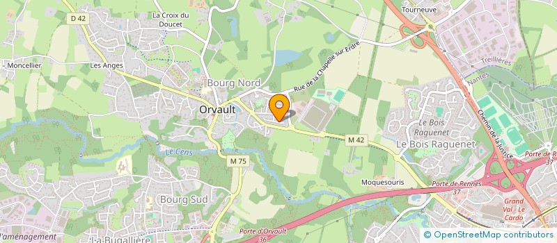localisation de l'entreprise HOLDING FOUCAULT à ORVAULT
