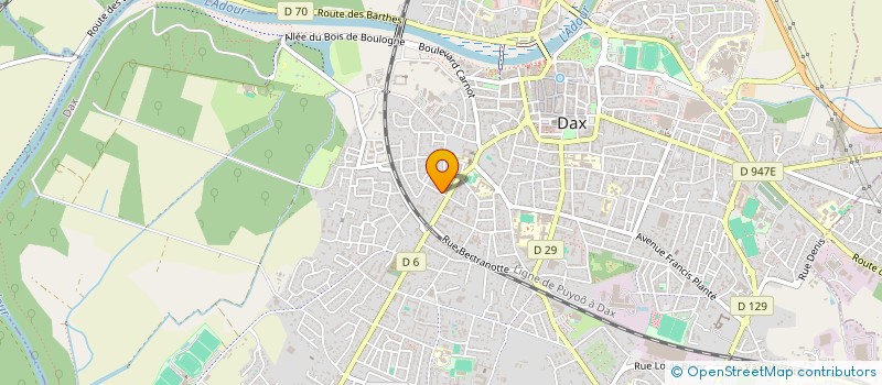 localisation de l'entreprise HOLDING FOUCHET  DAX