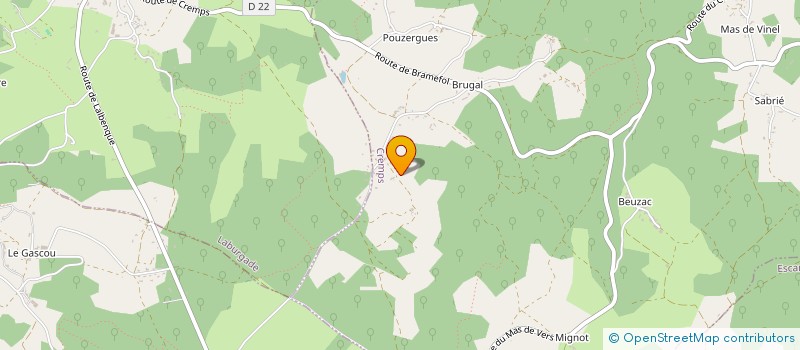 localisation de l'entreprise HOLDING FOURES  CREMPS