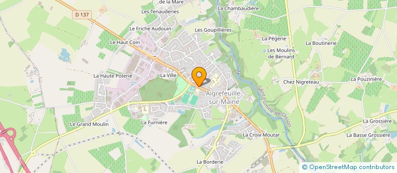 localisation de l'entreprise HOLDING FP  AIGREFEUILLE-SUR-MAINE