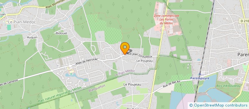 localisation de l'entreprise HOLDING FP3G à LE PIAN-MEDOC