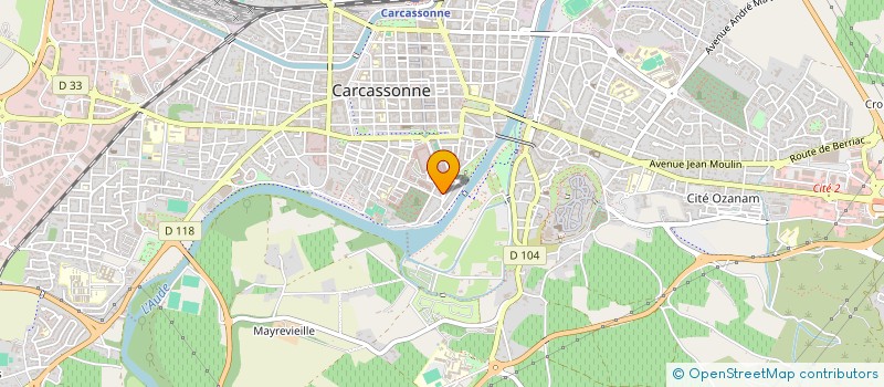 localisation de l'entreprise HOLDING FRANCOIS  CARCASSONNE