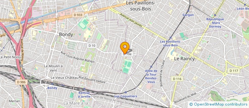 localisation de l'entreprise HOLDING FRANCOIS  LES PAVILLONS-SOUS-BOIS