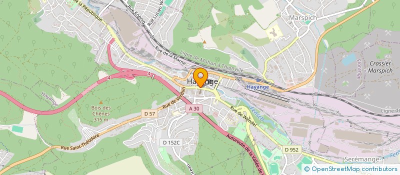 localisation de l'entreprise HOLDING FRATELLI  HAYANGE