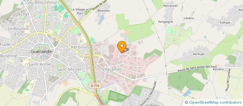 localisation de l'entreprise HOLDING FREDDY DENIE  GUERANDE