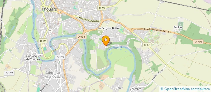 localisation de l'entreprise HOLDING FROGER  THOUARS