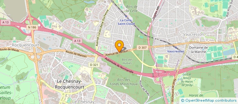 localisation de l'entreprise HOLDING FSC  LA CELLE-SAINT-CLOUD