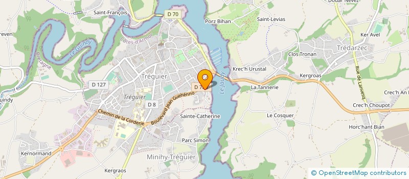 localisation de l'entreprise HOLDING FTV  MINIHY-TREGUIER