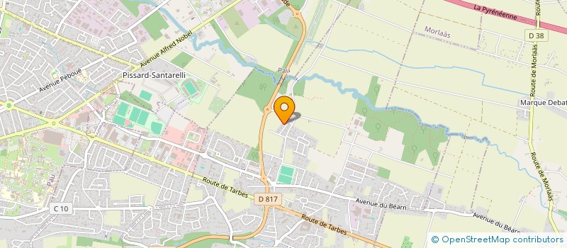 localisation de l'entreprise HOLDING FUSION à PAU