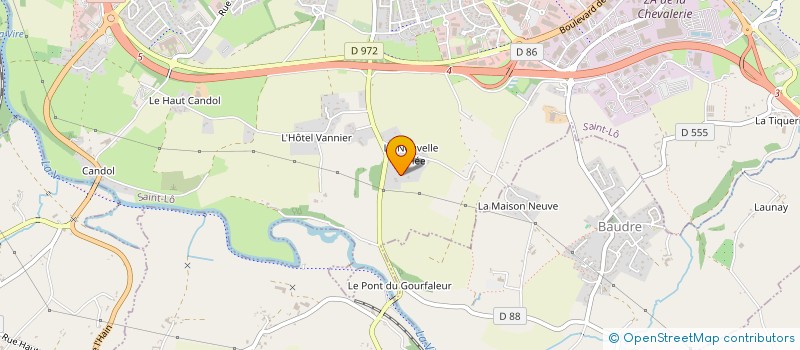 localisation de l'entreprise HOLDING FV  SAINT-LO