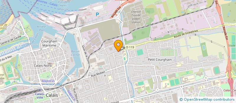 localisation de l'entreprise HOLDING G.R. LINE  CALAIS