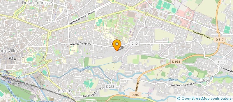 localisation de l'entreprise HOLDING GABILLON à PAU
