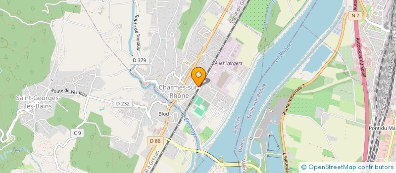 localisation de l'entreprise HOLDING GALA  CHARMES-SUR-RHONE